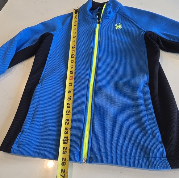 SPYDER Boys Constant Full Zip Stryke Sweater Jacket Blue Jacket XL 18 - Picture 13 of 16
